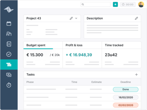 Teamleader Projectmanagement screenshot