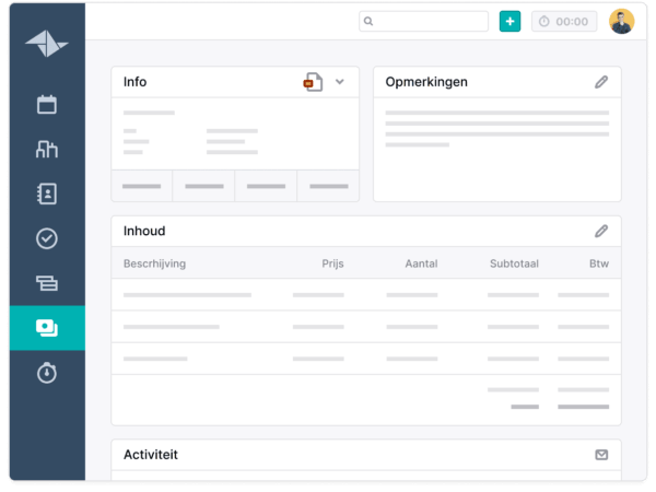 Screenshot Teamleader Facturatie