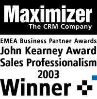 Maximizer John Kearney Award for Sales Professionalism 2003