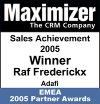 Maximizer Sales Achievement Award 2005